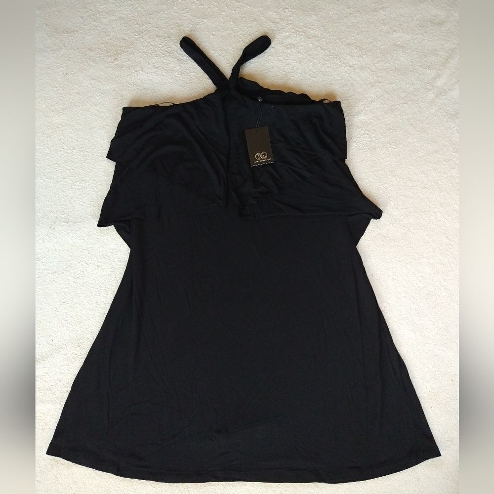 NWT Tart Twisted Ruffled Top Tank Size L